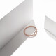 Trendy Acer to Simple Finger Buckle 18K Gold Ring for Women Rose Gold Color Gold Bracelet Stackable Ring Buckle for Girlfriend’s Birthday Gift No. 15