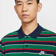 
Nike (NIKE) short-sleeved POLO shirt men's 2025 summer new striped sportswear casual lapel T-shirt business half-sleeved top FN3897-410 blue and green stripes 2XL