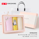 Golden Ho (Kingshore) Caja de regalo de toallas Juego de tres piezas de algodón puro Agua suave Agua de agua Souvenir Gift Group Compre bordado 38 Goddess SK1047 Padre-hijo (estilo de dama)