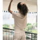 La Nikar Yoga Suit Women's Summer Fin Thin Breathable Loose Front Front Mid-ferme T-shirt à manches à manches