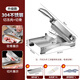 Baijie meat slicer mutton roll slicer household bone cutter fat beef 304 stainless steel commercial guillotine meat slicer meat cutter bone thickening 304+frozen meat bag*40 | chop and cut all-in-one machine