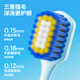 Une demi-trousse à dents large greffe de cheveux triple greffe de cheveux pour les couples de famille adulte 2 emballent le sel de mer + taro violet