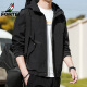 FORTEI jacket men's fashion trend top casual versatile jacket men DZLJK802 black XL