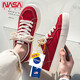 NASA XVVX官方联名情侣帆布鞋男女同款百搭韩版学生低帮板鞋平底休闲潮鞋子 黑色 42 男