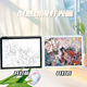 天官赐福镜子灯光画小夜灯定制相框发光画抖音谢怜创意摆件送礼物 3524 天官-红莲 镜子白框16.5*21充电款