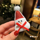 Fog icing Christmas plush brooch cute atmosphere cartoon Santa Claus bag decoration badge company event small gift M Christmas tree