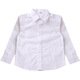 Xin Yueqing children's white shirt long-sleeved boys and girls plus fat version fat baby plus size children's clothing for middle and large children school uniforms performance clothes boys point collar plus fat long sleeves 160 cm recommended weight 105-120 Jin Jin is equal to 0.5 kg