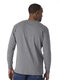 Wrangler Men's Long Sleeve Solid Henley Shirt Charcoal Gray Large