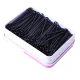 Yililuo thickened black one-word clip U-shaped clip color small hair clip Korean adult wave clip small black clip headdress bangs broken hair side hair steel clip girls invisible clip hair accessories 5.5cm wave clip [100 pieces]