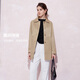 Klassische Geschichte (Jane Story) Einfache und elegante Mittellänge-Trenchcoat für Frauen 2025 Neue Spring High-End-Feste Farbe Dünner Grabenschicht kleiner Menschen Pink M