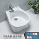 Fenglanqing ceramic footbath footbath footbath bathroom massage porcelain footbath footbath home floor-standing A style complete set with square faucet (King Kong glazed)