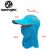 WEFOX Taiwan Weihu outdoor anti-snatch fishing hat for men and women in summer to cover the sun and face, breathable anti-mosquito hat WFX-6001 Sky Blue/One Size
