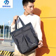 MZXM imported quality new nylon portable document bag men's canvas business bag large capacity casual vertical style trendy black large size strapless
