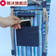 Aluminum alloy lightweight foldable hand trolley small trailer cloth bag cart station wagon Old man shopping cart to buy Oxford cloth cart Y1