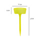Shipton fan letrero de tierra jardinería flor letrero ampliado letrero de plástico se puede escribir letrero etiqueta de planta amarillo altura 27 cm 10 piezas