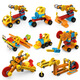 Yunya Children's Grale Grain Variety Building Bloums Mécanical Gear Science and Education Manual Assembly Engineering Car Toys Boy Gift Medgrade Model [118 Grain / Structure 42 Modèle]