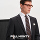 
FULL MONTY Men's formal wear grey pure wool casual blazer wedding groom suit top black 48