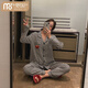 Modal 2025 spring and summer new pajamas for women pure cotton plus fat plus large size long-sleeved home clothes two-piece set for outside wear 844 L