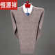 Hengyuanxiang Winter neuer V-Ausschnitt-Strickjacken-Männer-Plaid-Strickpullover lässiges Dadd-Outfit warmes Basishemd Camel Hyx-6625W M 165 Vorgeschlagen 95-115jin [Jin entspricht 0,5 kg]