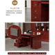 ZHONGWEI Desk President Desk Sticker Solid Wood Leather Manager Desk Computer Desk Staff Desk Financial Desk Boss Desk 1.4 Meters