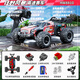 SODEEP children's toys boys rc remote control car tank sensing can launch off-road stunt deformation racing birthday gift high speed drift car/brushless motor-red