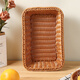 Baiji fruit plate tray, snack plate, fruit basket, steamed bun basket, bread basket for living room, imitation rattan fruit basket
