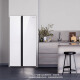 Refrigerador de doble puertas de caja de hielo de gran capacidad Samsung, flujo de aire completamente envolvente, conversión de frecuencia inteligente, refrigerador de panel de vidrio templado RS62R50371L/SC 655L White