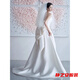 
Mafeixuan French satin light wedding dress new style bride simple strapless tiara small tail white welcome dress white wedding dress + butterfly S 160