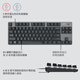 Logitech K835 Mini mechanischer Tastatur Kabelmini Computerwettbewerbsspiel Business Office 84 Key Home Computer Blue Achse Rote Achse Schwarz und Weiß K835 TTC Schwarz Blue Achse