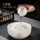 Xiangye's new complete set of mutton-fat jade Kung Fu tea set for home light luxury high-end white jade tea cup office reception complete set teapot six-cup tea set 10 pieces