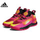 Chaussures de basket-ball adidas Chaussures masculines Spring Nouvelles chaussures de sport Rose 11 génération Boots Boots Absorption de choc confortable Chaussures décontractées respirantes HP9904 ROSE 40 (245 mm)