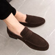 Région occidentale Camel 2023 Chaussures de gabares neufs d'été pour le printemps pour hommes givré givré dans les chaussures à tendance des chaussures en cuir coréen masculin 6999 Brown 42