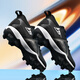 Wejiess Football Shoes American Football Chaussures Competition de baseball Chaussures Training Training Sneakers Junior et Middle School Basketball Batch Boots Chaussures Sports Black 39 Chaussettes + assiette de protection + Sac à chaussures