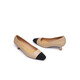 Rote Libelle Little Flavor High Heels Neue Frauenschuhe Quadrat Zehen Dicke Heels Pendler Lederschuhe Professionelle Single -Schuhe WTB13659 Yellow 39