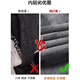 Bear Commander Jeans für Frauen im Frühling und Herbst und Winter Neue lose und komplett und vlies-Fleece-verdickte geradlinige Weitbeins Casual Hosen 679-1 Blaues Grau plus Fleece hohe Qualität 39,5 27 L 112-1jin [Jin entspricht 0,5 kg]