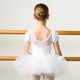 Sansha (Sansha) children's ballet dance clothing TUTU skirt puffy skirt practice skirt short sleeve crotch open performance clothing Pink S
