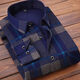 
In autumn and winter high-end men's warm shirt plus velvet thickened long-sleeved shirt dad middle-aged men's clothing 1/2 pieces Z HB685+HB684 2 pieces L suitable for 100Jin [Jin equals 0.5 kg]-119Jin [Jin equals 0.5 kg]