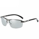 PAMIAO photochromic polarized sunglasses, men's sunglasses, day and night, special for driving, fishing sunshade, anti-high beam, black frame, color-changing gray film