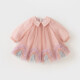 David Bella children's dress girls 2024 spring dress baby girl mesh princess dress fashionable