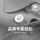 与狼共舞【散点刺绣】弹力翻领短袖T恤2025夏季新款索罗娜透气Polo衫6173 中灰色003 M (170)