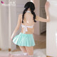 Qingchengniao (Qingchengniao) Qingcheng Bird Feimu sexy Unterwäsche Sexy Campus Stil JK Uniformanzug kleiner Brust heißer Mitternachts -Charm Passion 6913 Pure Elementary School Schwester [Anzug + schwarze Strümpfe