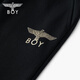 BOY LONDON23 autumn men and women gold stamping letter printing high-end fashion fashion work pants N15903 black S
