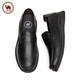Camel Versatile British Leather Shoes Men's Business Casual Shoes Soft Leather Soft Sole Shoes PMS2210008 Black 42