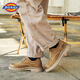 Dickies work shoes men's shoes casual leather shoes trendy low top British style big-head leather shoes versatile casual shoes brown 43