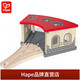 HAPE BAIR GLAY TOYS Multifunktionales Holz-Zug-Spielzeuggebäude-Baugruppenversammlung 3-6 Jahre alte Männer und Frauen Kinderspielzeugtransportparkstation [E3704]