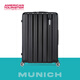 American Travel Trolley Case de negocios Mutura de negocios Caso de viaje de 20 pulgadas Gran capacidad Caso de embarque ligero Anti-Falling French Fries Case 79B Negro [clásico y versátil] de 20 pulgadas (sin mango lateral)