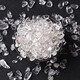 Pei Nanwei bulk white crystal crushed stone particles white crystal raw stone degaussing energy stone gemstone crystal stone crystal pillow white crystal large particles (6mm-9mm) weighing 100 grams