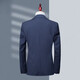 Pier Cardin Light Luxury Traje formal de traje de tres piezas de tres piezas Traje informal de negocios Spring and Summer Groom Vestido de boda Knited Navy (traje + pantalones + chaleco + camisa blanca) 3xl (165-180Jin [Jin equivale a 0.5 kg])