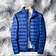 Woodpecker Lightweight Down Jacket Men's Short Winter Jacket Men's New Ultra-Light Casual Young and Middle-aged White Duck 16050 Black (Stand Collar) 2XL (160Jin Jin is equal to 0.5kg -180Jin Jin is equal to 0.5kg)