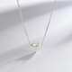 Saturday Fu PT950 platinum necklace women's classic shiny love set chain platinum necklace honey love 2.53g 40cm +5cm